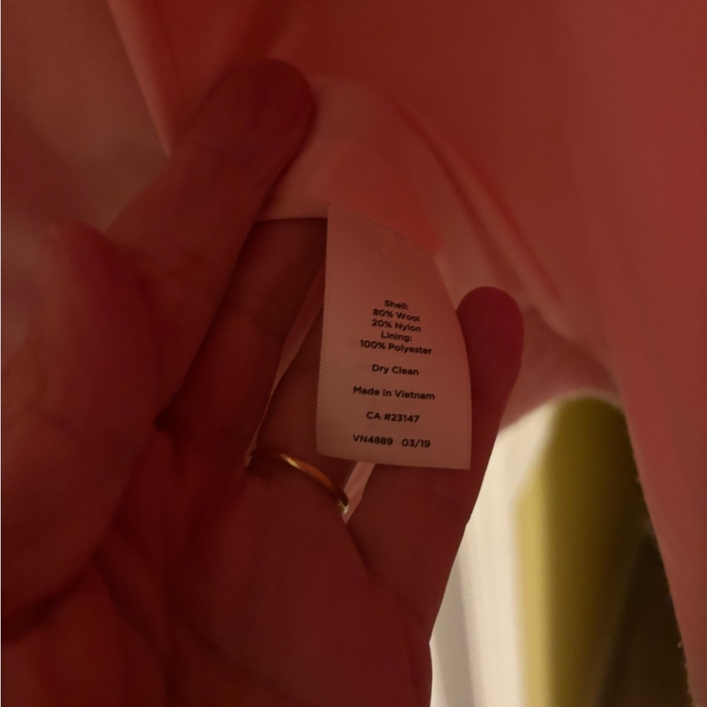 Talbots Pink Double-Breasted Coat - Picture 7 of 7